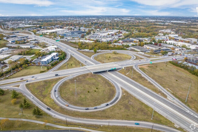 Georgetown is close to the freeway 4 pike that circles Lexington.