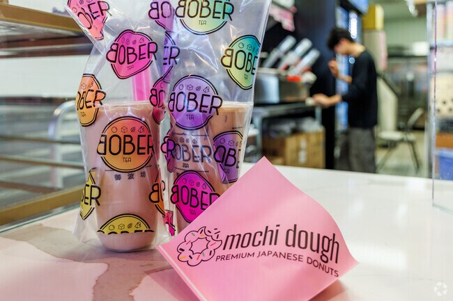 Golden Eagle residents enjoy premium teas, boba, and mochi donut at Bober Tea & Coffee.