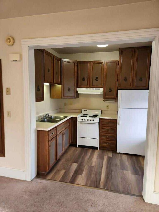 Kitchen with new flooring