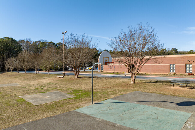 Chalker Elementary School offers a basketball court for outdoor play.