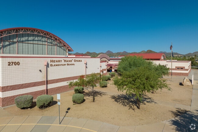 Oyama Elementary School serves grades K-5 in Tucson, Arizona.