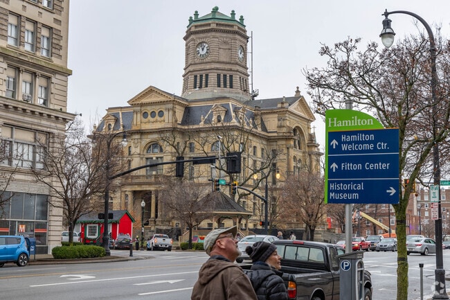 Hamilton features impressive architecture such as the Butler County Courthouse.