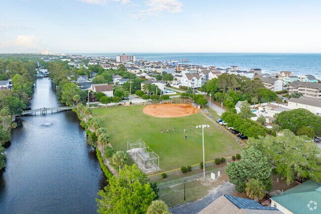 Martin Park offers a small sanctuary for locals but still is just a few blocks from the bustling waterfront area of Surfside Beach.