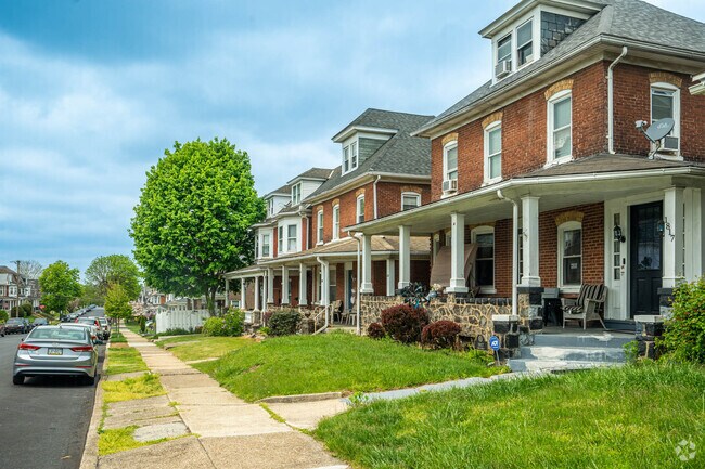 Brick row homes are common in Wilson neighborhoods