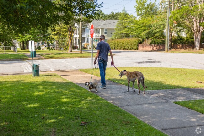 Old Shandon in Columbia has great sidewalks to walk your dogs.