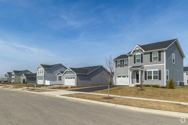 Newly built traditional and two story homes can be found in the neighborhood of Hampshire.