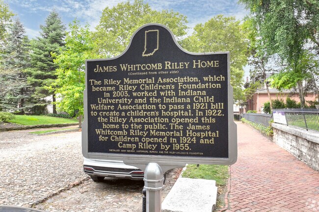 James Whitcomb Riley Home Museum is an important piece of history in Lockerbie Square.