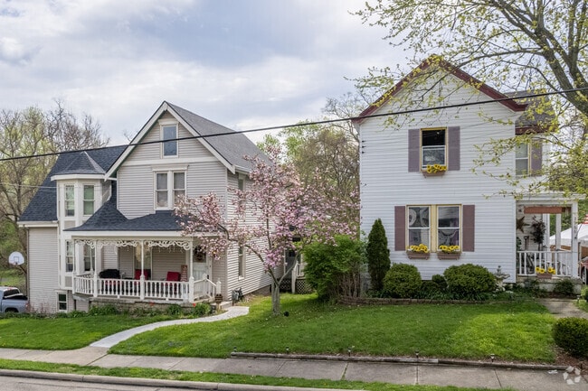 Victorian style homes line this Cheviot street.