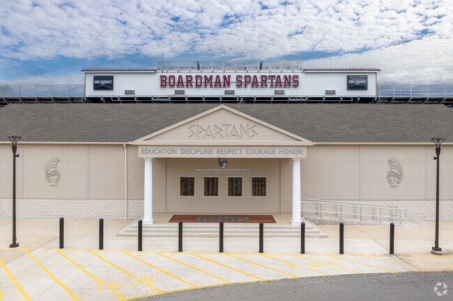 Boardman High School in Boardman, Youngstown Ohio, is the home of the Spartans.