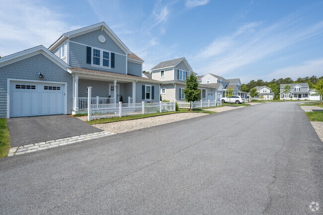 Townhouses provide residents of Mashpee with a low-maintenance option for homeownership.