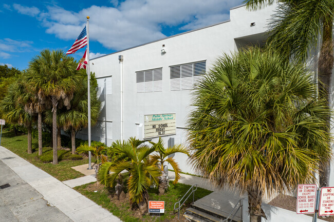 Palm Springs Middle School provides a secure learning space.