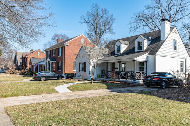 Home styles in Strathmoor Village include Cape Cod, Colonial, Tudor and more.