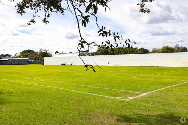 The athletic field for the children of the Green school.