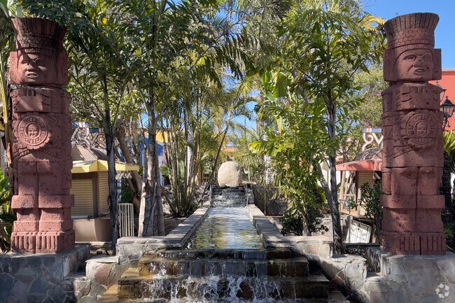 Shaded stream and picnic area are a great place to relax in downtown Lynwood.