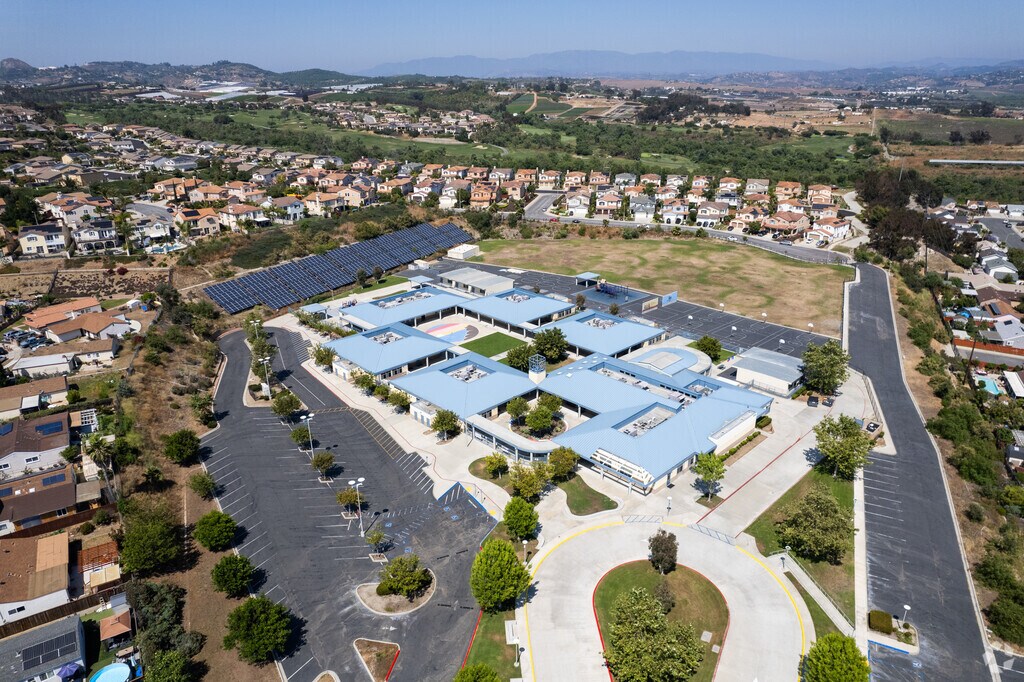 The entire campus at Bonsall West Elementary School in Oceanside.
