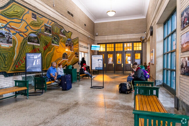 Hornerstown residents can catch an Amtrak train to Pittsburgh, Philadelphia and beyond.