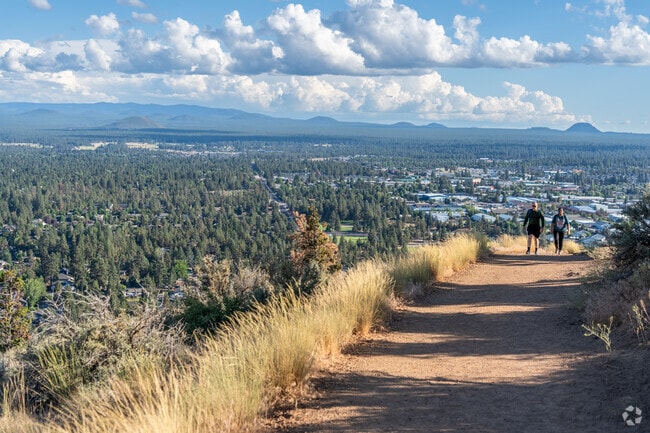 Hikers enjoy the trails at Pilot Butte Neighborhood Park in Bend, Oregon.