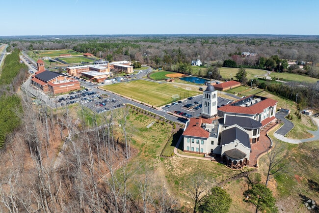 An aerial view of St Gertrude High School.