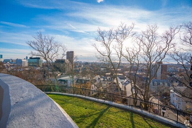 Take in the city views of Somerville at Prospect Hill Park.