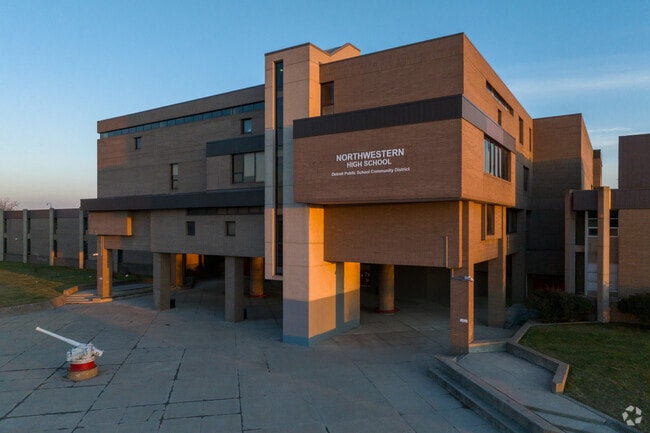 Northwestern High School serves Tireman students.