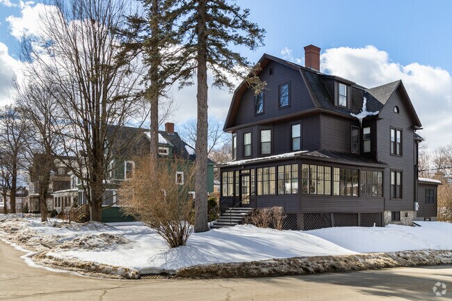 Beautiful historic homes are a common sight near downtown Waterville.