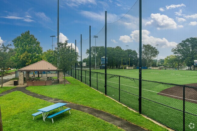 Locals enjoy sporting events and sunny days at Lakeview Field in nearby Little Ferry.