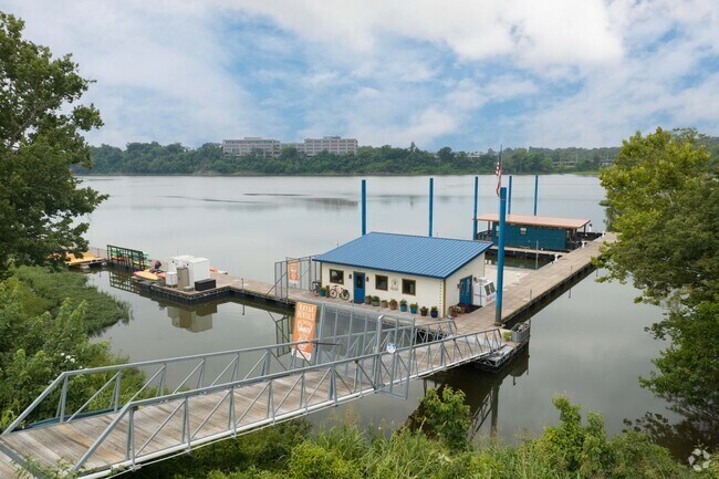 Rockwater Marina located just off the Arkansas River in Baring Cross, Little Rock, Arkansas.