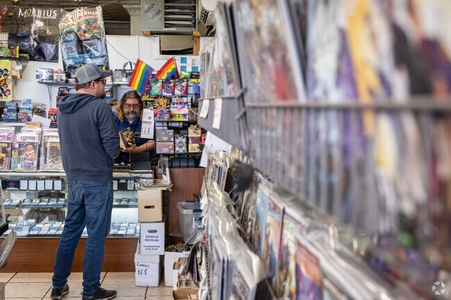 Geekadrome is a fun collectors' shop on Brookline's main drag.
