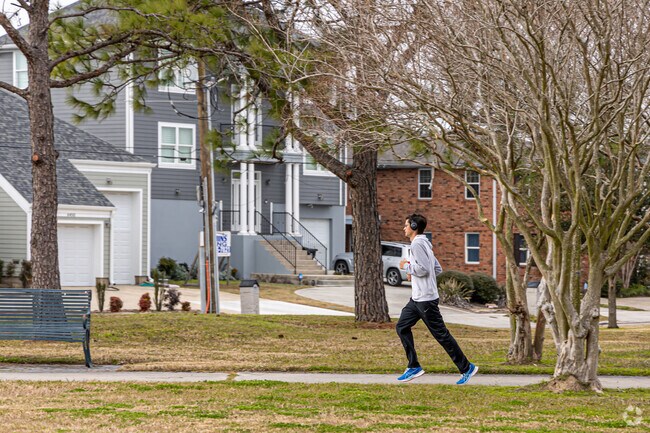 The New Basin Canal Park is a great place to get in a morning run.
