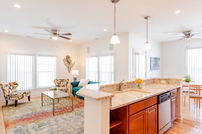 2BR, 2BA - Kitchen/Living Room