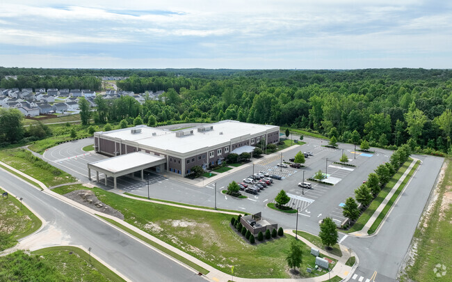 An aerial view of the Iredell Charter Academy campus.