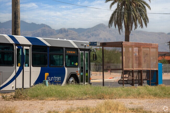 Public transportation is widely available around North Dodge.