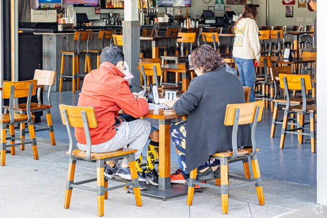 Sunset Beach has many great outdoor dinning like Beale's Texas BBQ.
