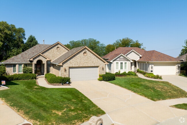 Smaller homes cluster near Linden Park’s core with a newer feel.