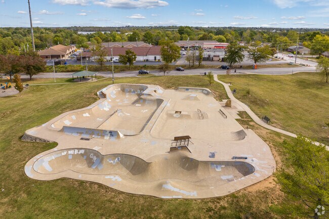 Skaters and bikers alike can enjoy the flow bowl, snake run and stairs at Berry Hill Skate Park.