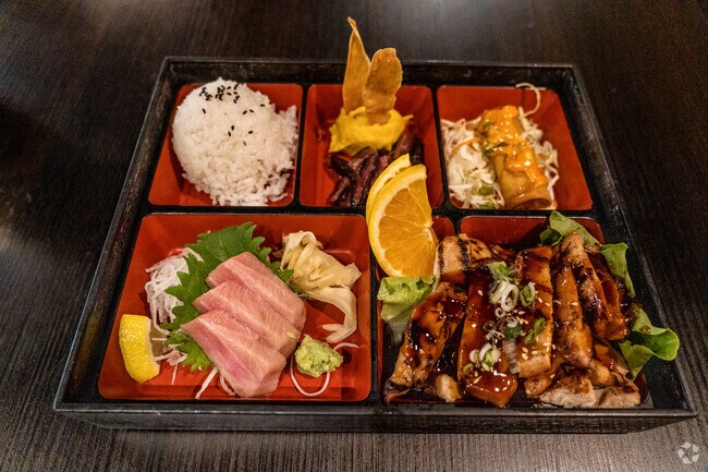 Have a delicious bento box that wont break the bank at Hukus in El Macero