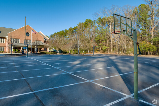 Intown Community School doesn't have large play areas but shares some amenities with the church.