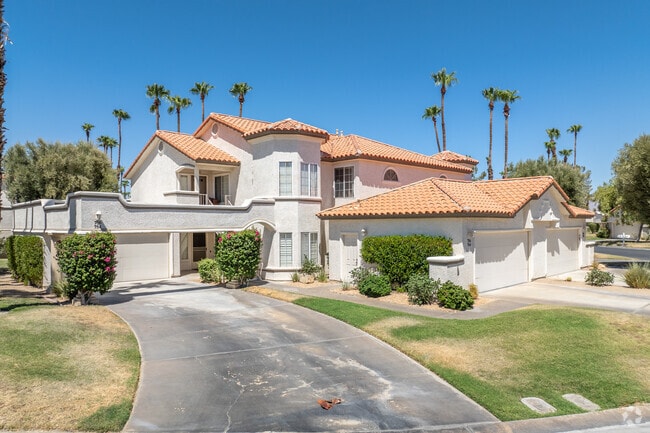 Find your dream home in the elegant condos of Desert Falls, where comfort meets style.