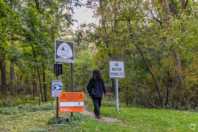 Enjoy a stroll through the nature trails of Indian Heights Park in Washington.