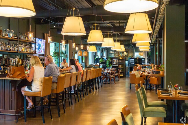 Corner Provisions sets the stage for a memorable night out with cocktails and wine.