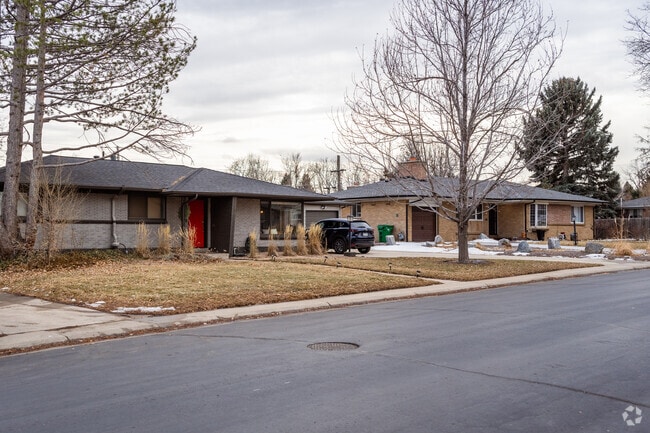 Renovated ranch homes line the residential streets of Creighton.