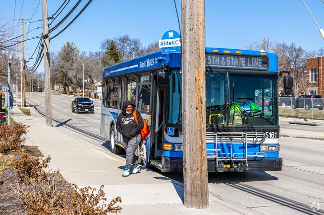Jump on the Ride KC Bus to run errands around the Boone Hills neighborhood.
