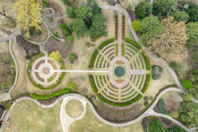 Enjoy a walk and beautiful scenery at Memphis Botanic Garden in Audubon Park.