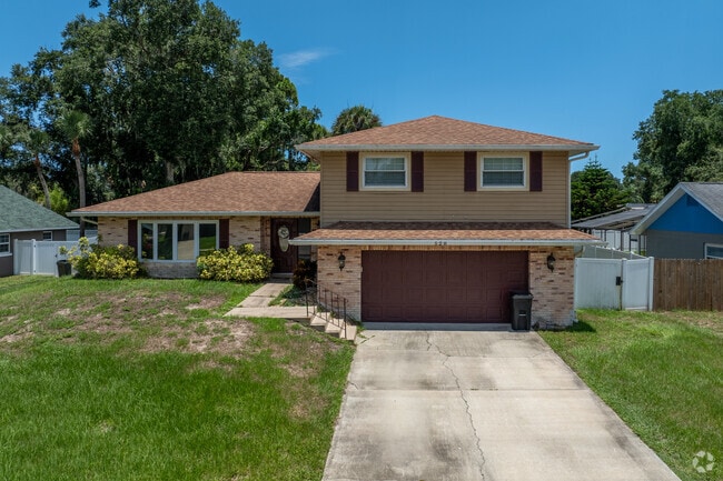 Hamlet contains two story split level homes with Colonial influences.
