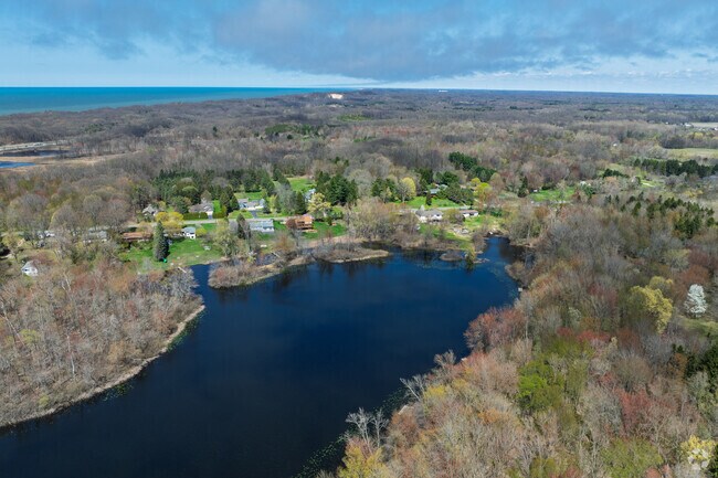 Lake Michigan Beach is a heavily wooded, residential beach community for those seeking privacy.
