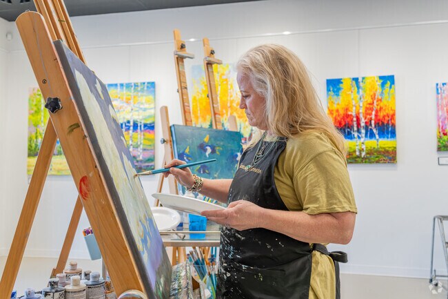 North Gallery & Studios near Camelot Bel-Aire offers a range of fine art pieces.