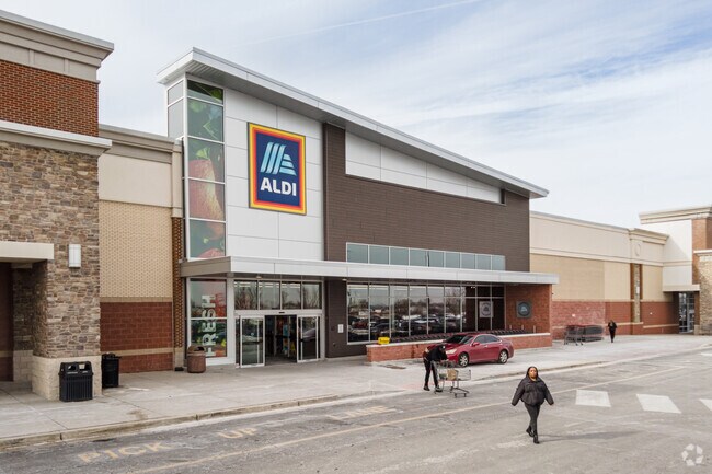 Aldi is one of the grocery store options in Ritchie Station Marketplace in Westphalia.