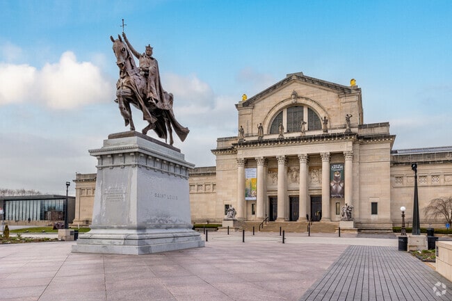 The St. Louis Art Museum is a short drive from Franz Park, a quiet neighborhood in the city.