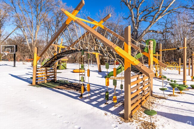 Kids will enjoy exploring the play structure at Sunset Park