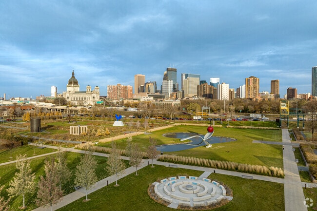 Downtown Minneapolis and the Walker Sculpture Garden are just a few miles away from Sunnyslope.